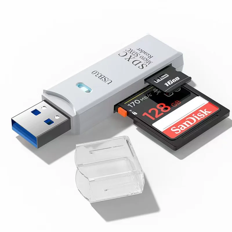 2-in-1 USB 2.0/3.0 Micro SD Card Reader