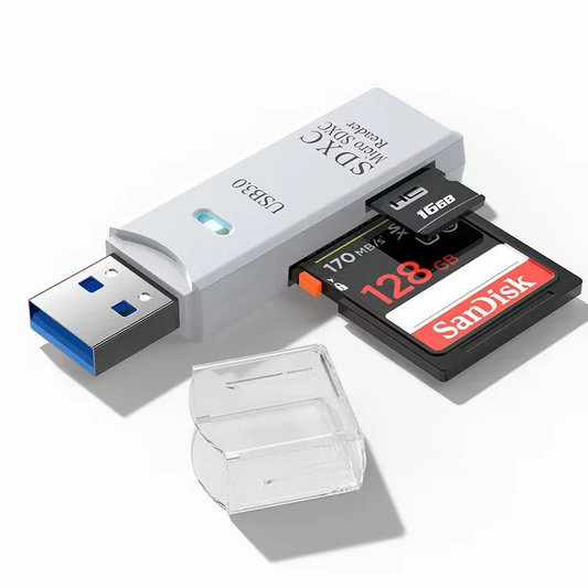 2-in-1 USB SD & microSD Card Reader