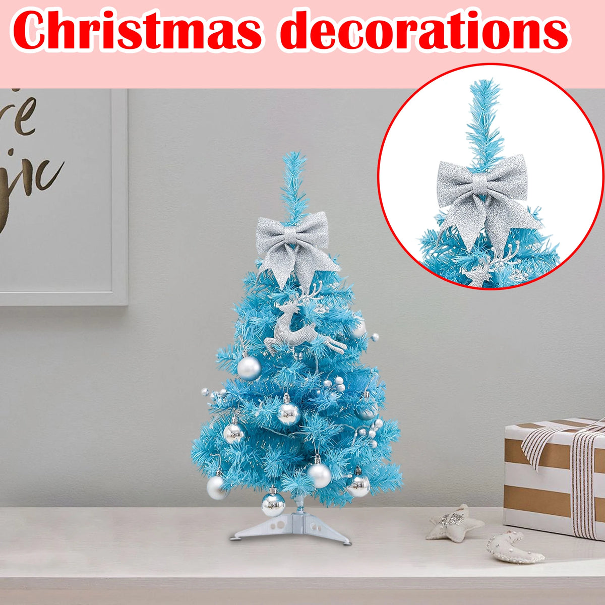 45cm Blue LED Christmas Tree