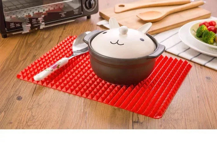 Silicone Pyramid Baking Mat for Oven, BBQ & Pizza