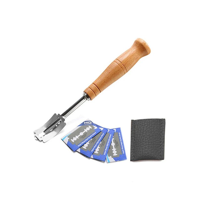 Bread Scoring Tool Set with Wooden Handle
