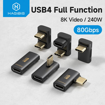Hagibis USB-C 90° Right Angle USB4 Adapter