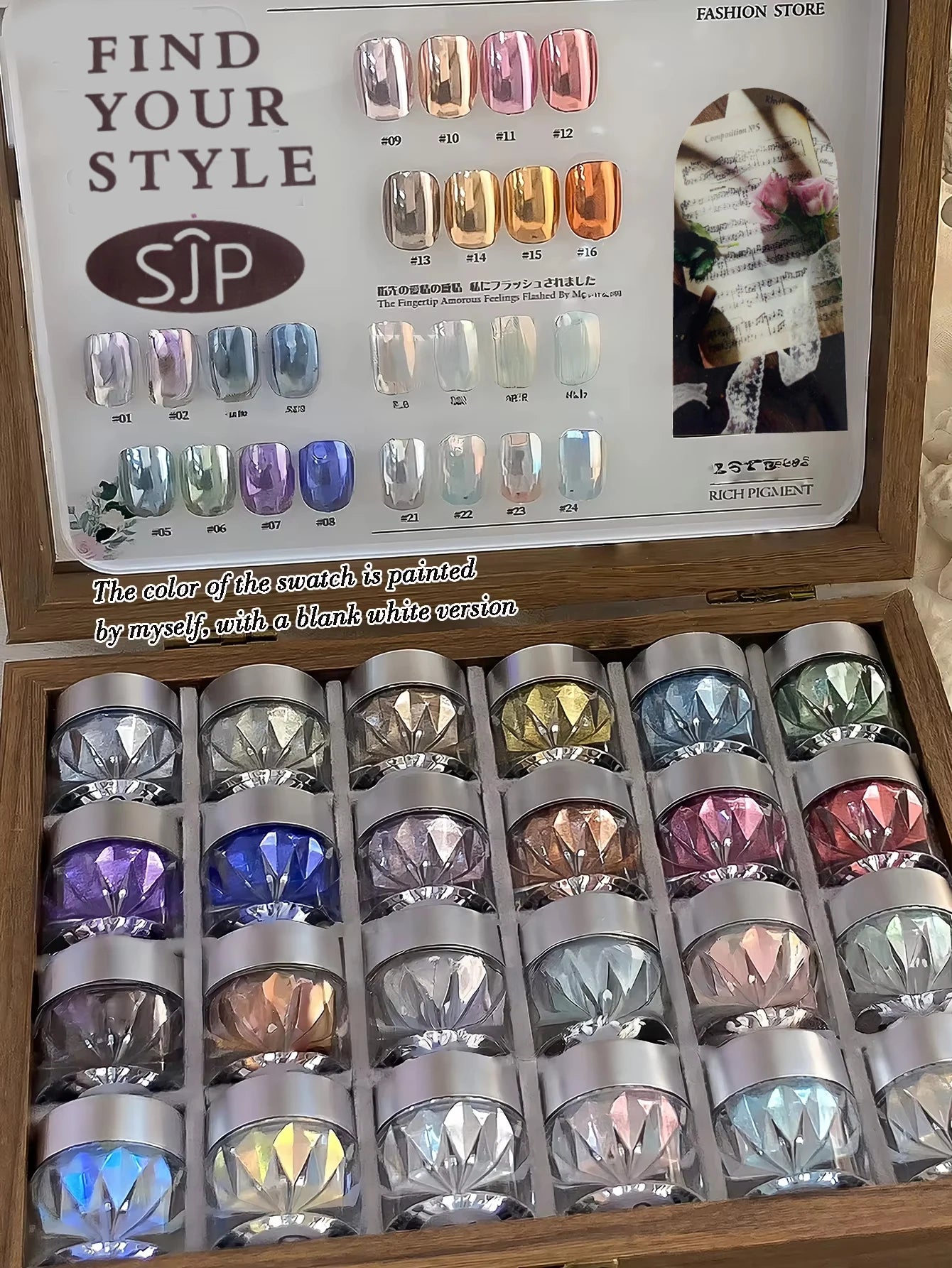 Color Moonlight Magic Mirror Nail Powder Set