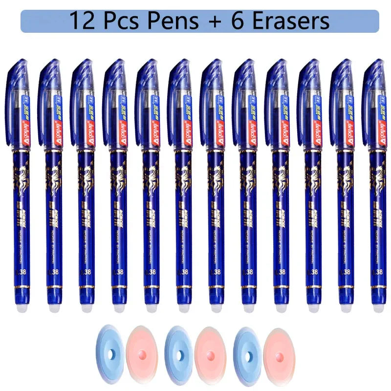 Erasable Gel Pen Refill Set