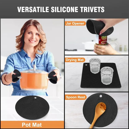 Silicone Pot Holder Trivet Heat Resistant Mat