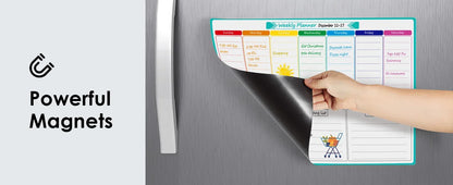 Magnetic Weekly & Monthly Dry Erase Fridge Planner