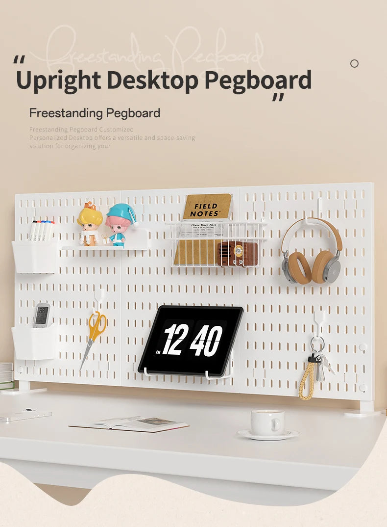 Desktop Pegboard Organizer Panel