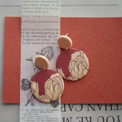 Art Floral Pattern Earrings