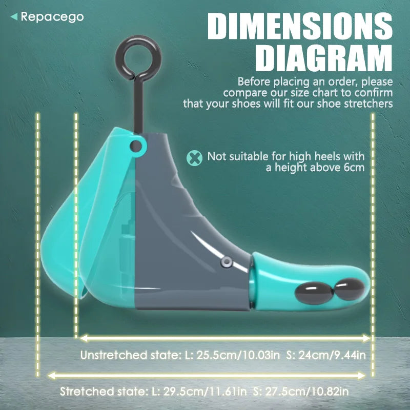 Repacego Adjustable Metal Shoe Stretcher