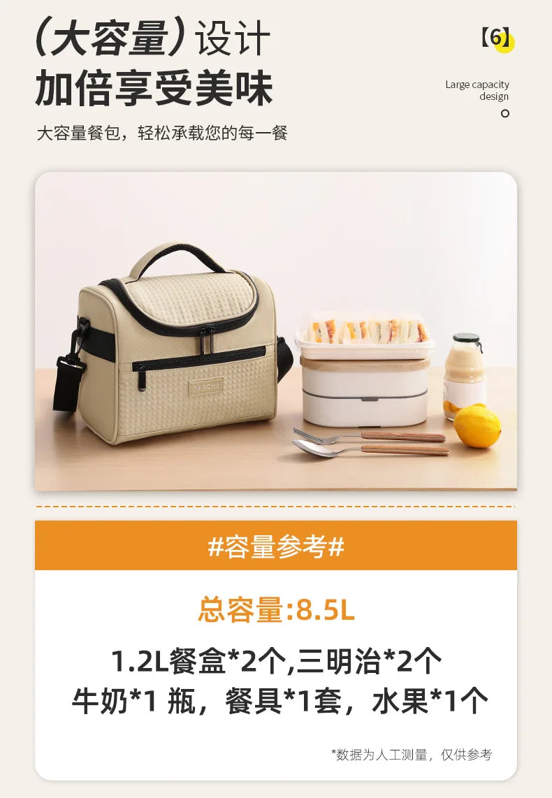Insulated Tote Cooler Lunch Bag