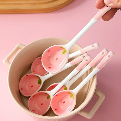 Strawberry Ceramic Spoon