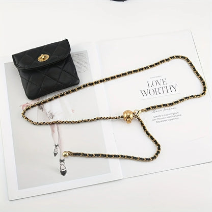 Women’s Quilted Chain Crossbody Waist Bag