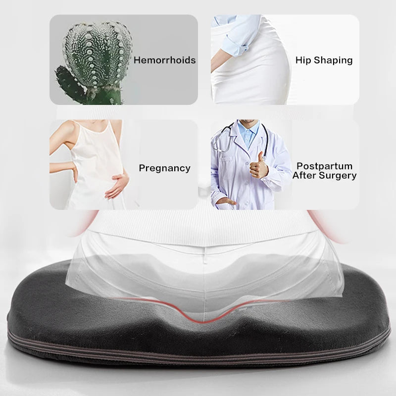 Comfort Donut Memory Foam Seat Cushion