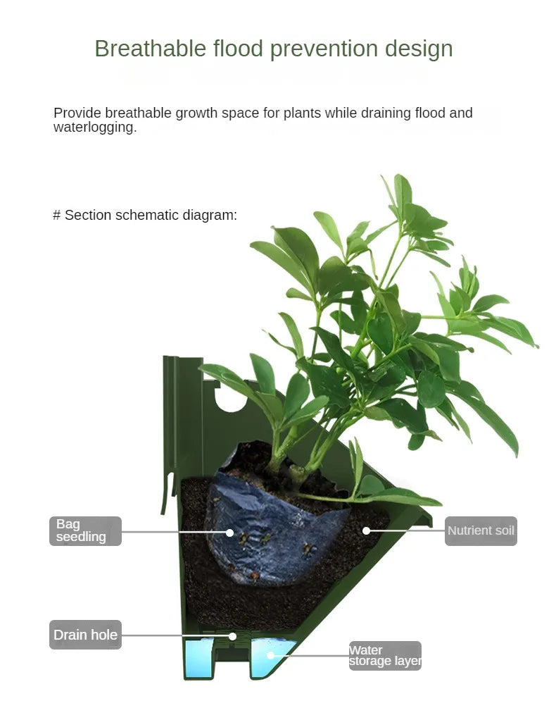 Vertical Wall Planter Growing System