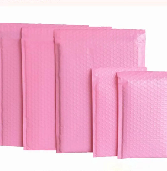 Pink Self-Seal Padded Poly Shipping Envelopes