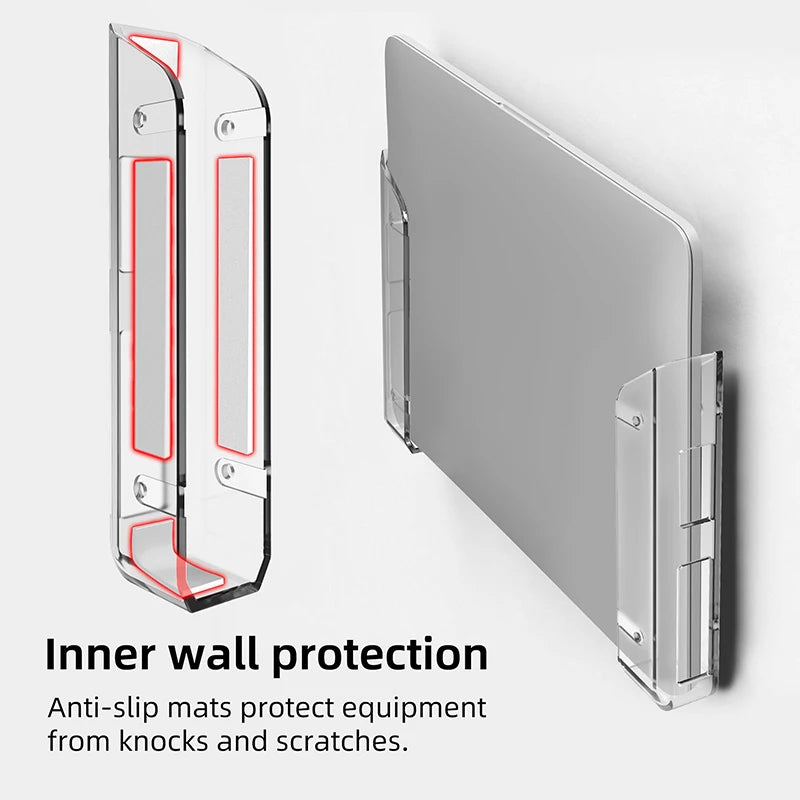 Under Desk & Wall Mount Laptop Storage Holder