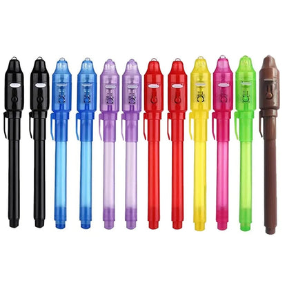 Invisible Ink Secret Message Pens with UV Light