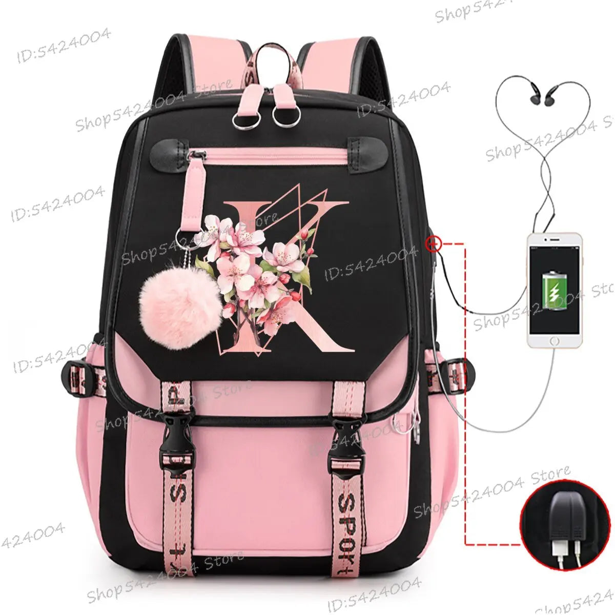 School & Travel Backpack with Laptop Compartment