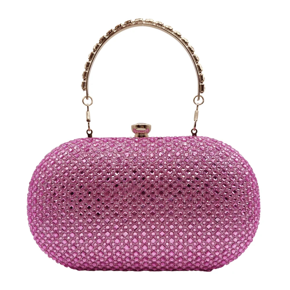 Luxury Rhinestone Evening Clutch Bag