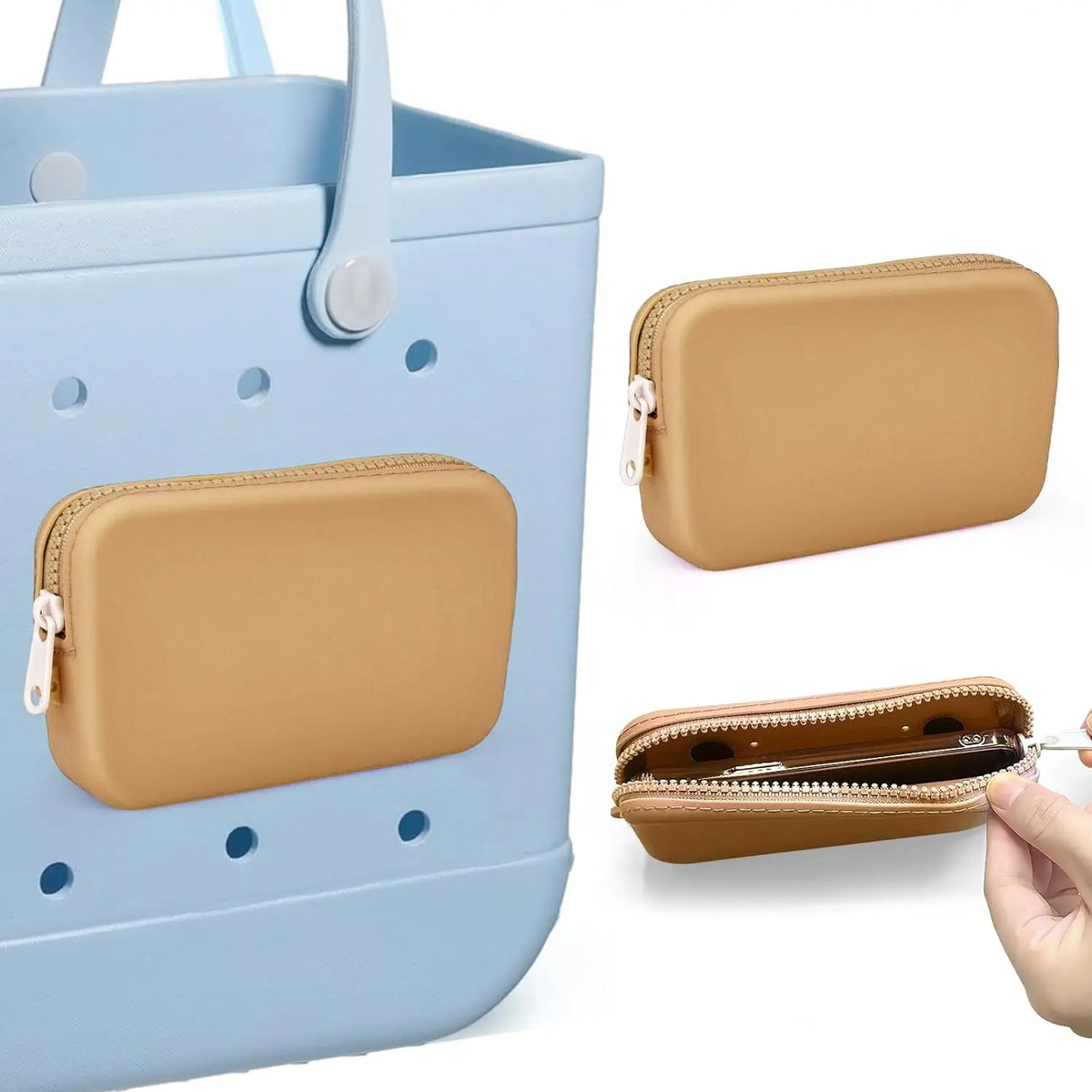 Silicone Beach Bag Phone Holder