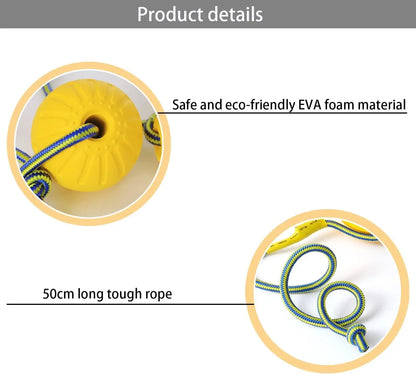 EVA Floating Dog Toy Ball with Pull Rope