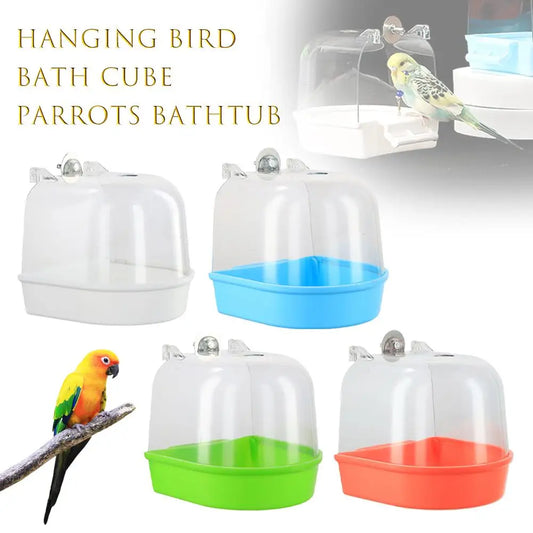 Hanging Acrylic Bird Bath for Cage