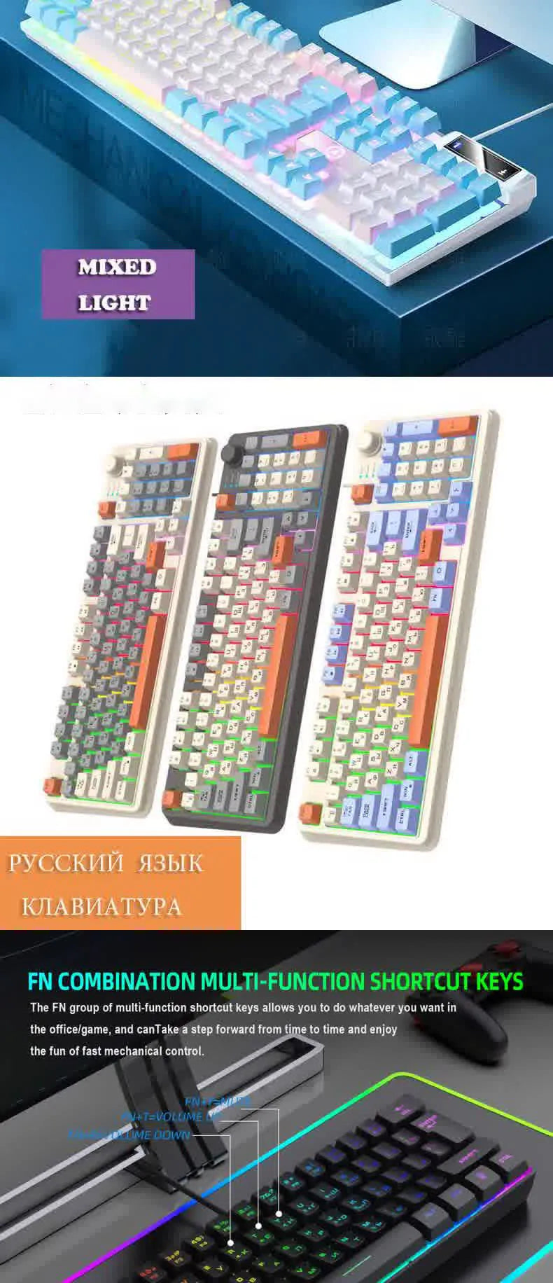 Carpbaba K500 RGB Gaming Keyboard