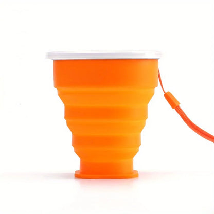 Collapsible Silicone Travel Cup with Lid