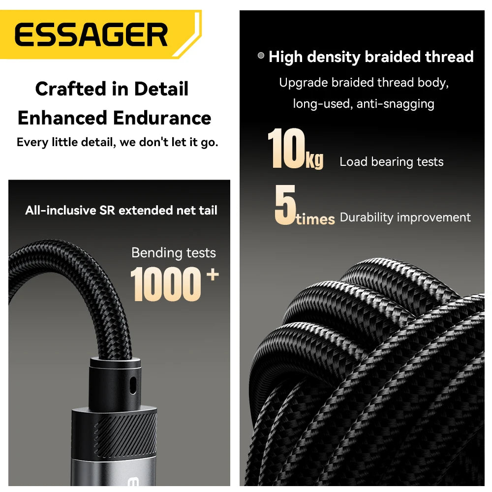 ESSAGER USB-C to 3.5mm Audio Adapter for Headphones & AUX
