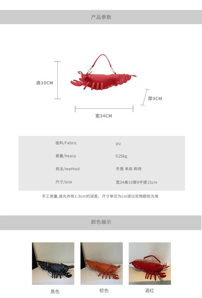 Shaped PU Leather Crossbody Bag