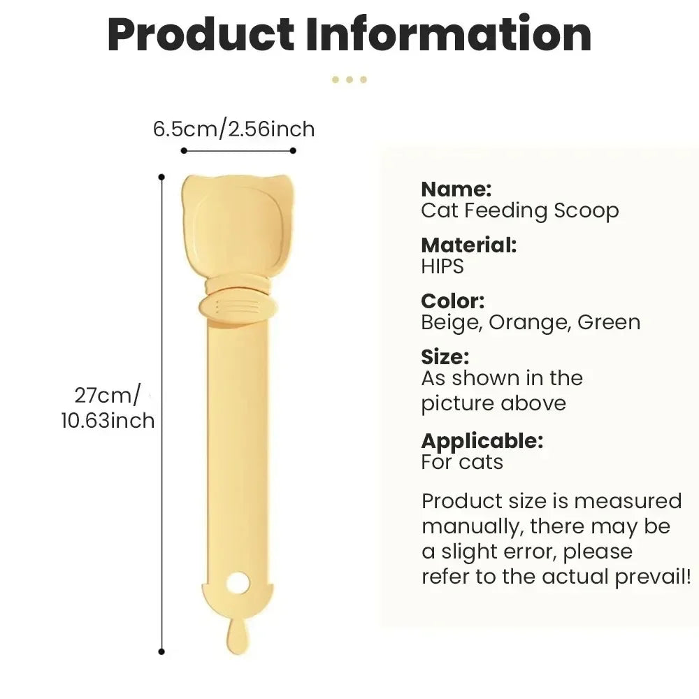 Long Handle Cat Wet Food Squeeze Spoon