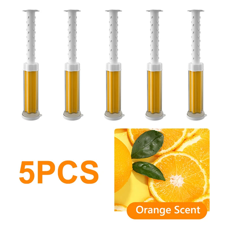 5Pcs/Set Flower Aromatic Toilet Cleaner Gel