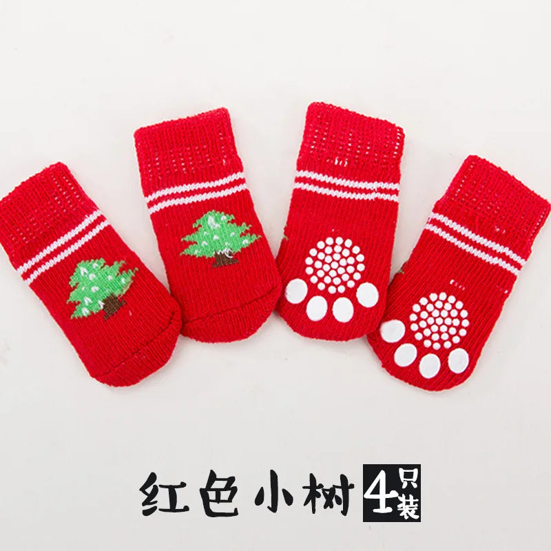 Warm Anti-Slip Knit Socks for Dogs