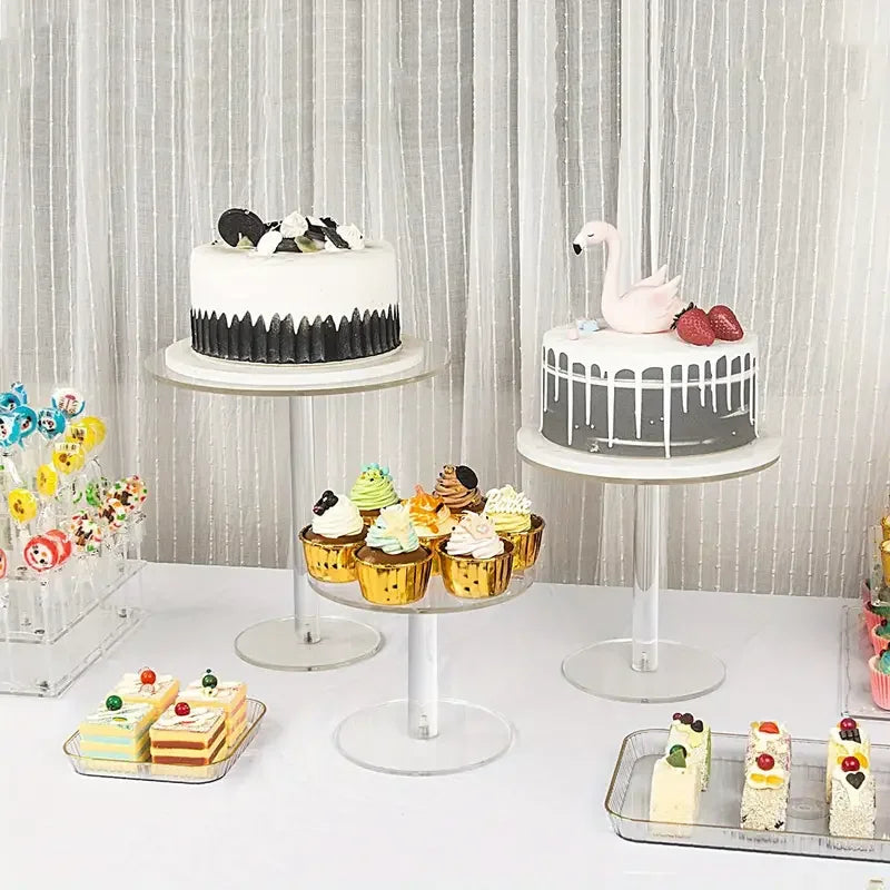 Clear Acrylic Cake & Dessert Display Stand