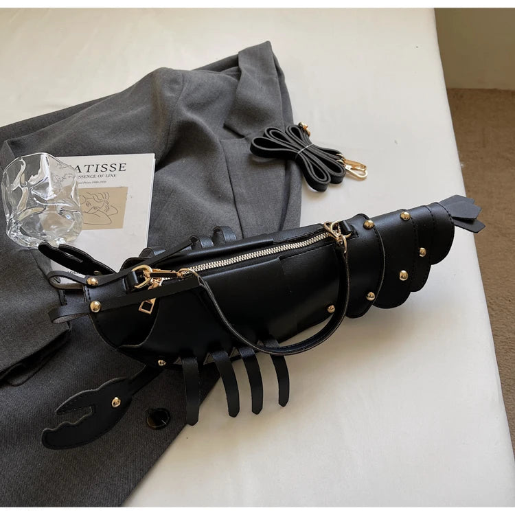 Shaped PU Leather Crossbody Bag