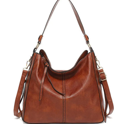 Women’s Soft PU Leather Bucket Shoulder Bag