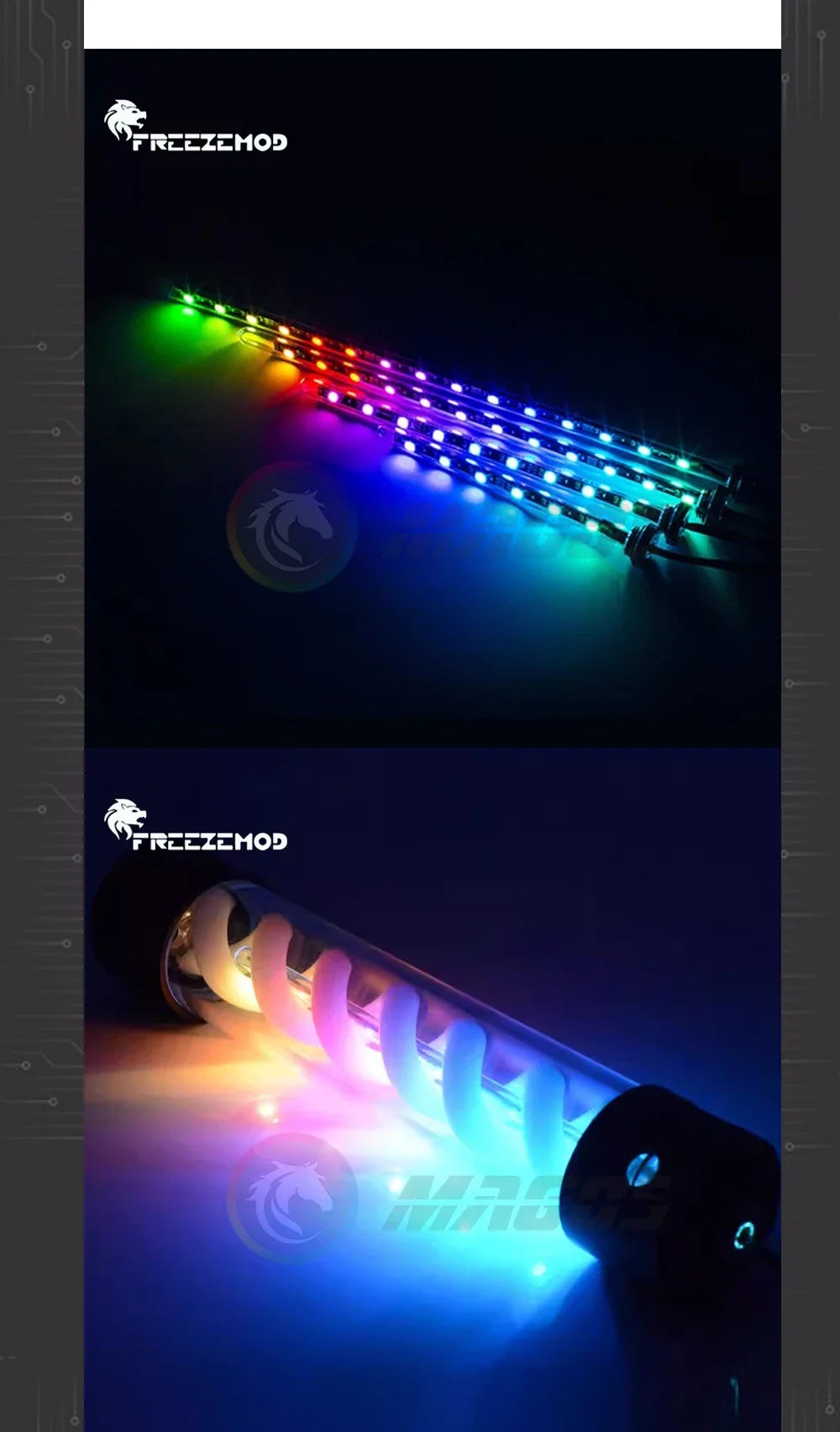 RGB Water Cooling Reservoir Light