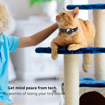 Adjustable Kitten Collar with AirTag Case