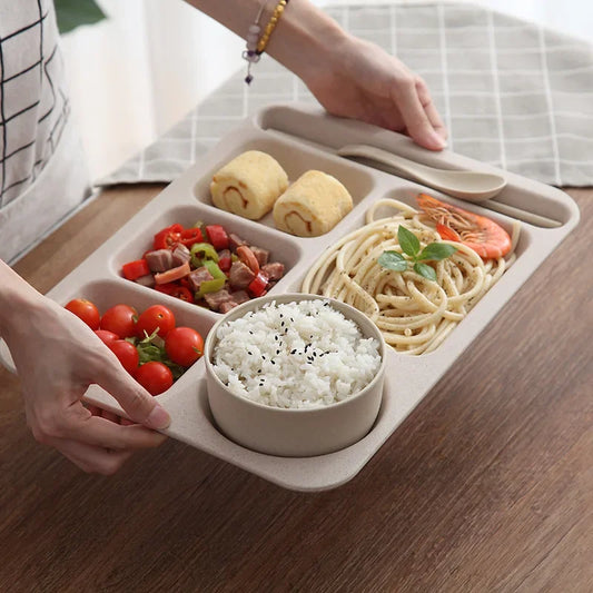 1Set Student Meal Plate