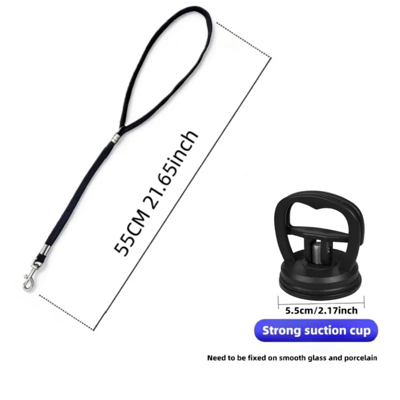 Pet Bathing Restraint Leash with Suction Cup