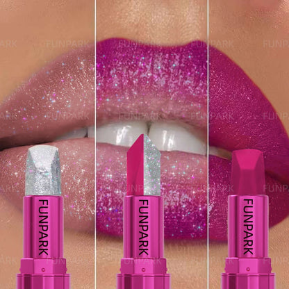 Two-Tone Glitter Lipstick