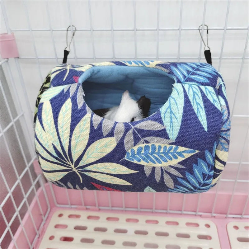 Hamster Hanging House & Soft Cotton Hammock for Small Animals