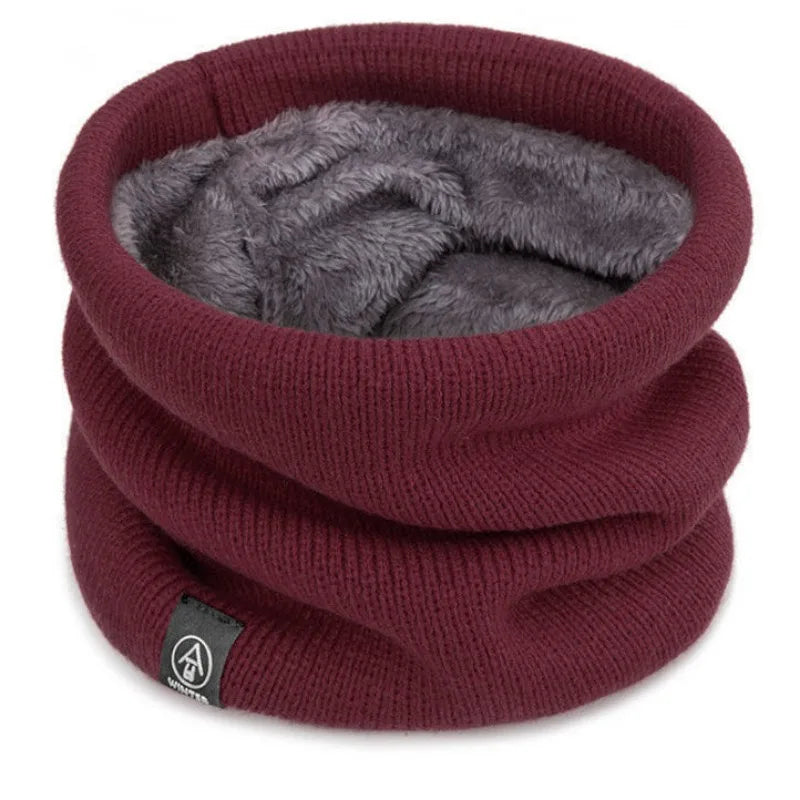 Fleece-Lined Knitted Neck Warmer