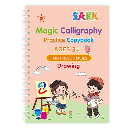 Kids Reusable Magic Practice Copybook with Disappearing Pen