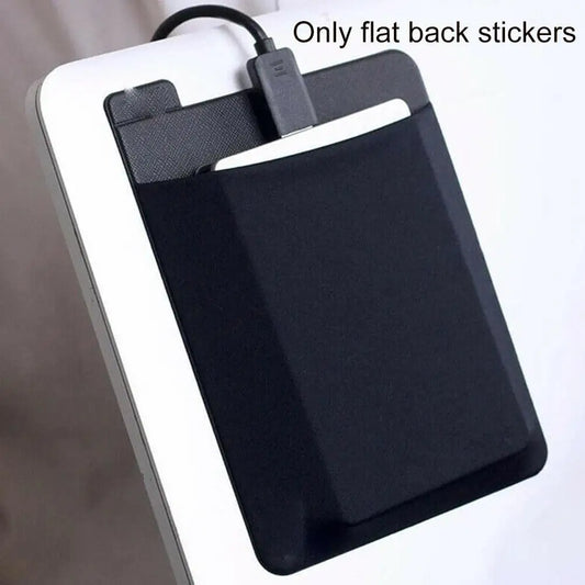 Adhesive Laptop Back Storage Pocket