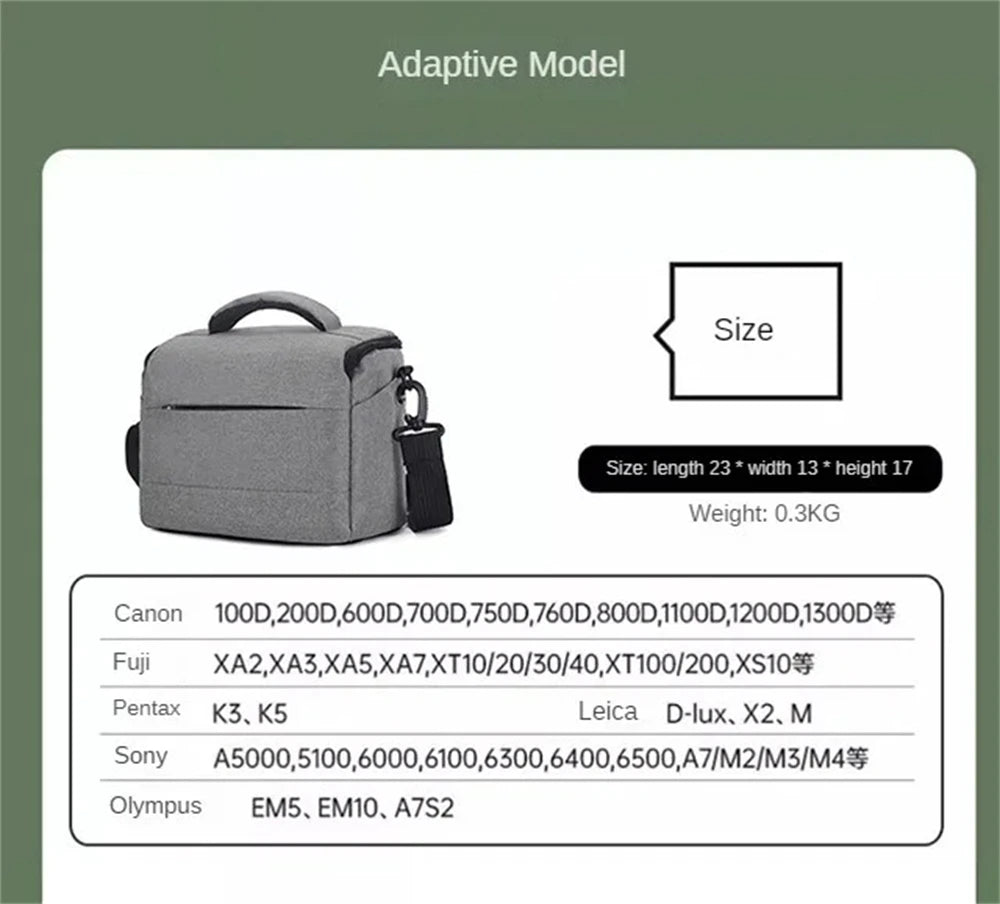 DSLR Camera Shoulder Bag