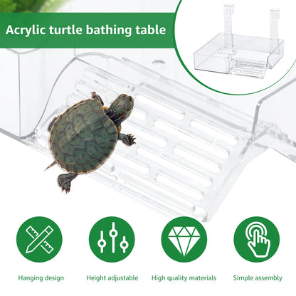 Adjustable Acrylic Turtle Basking Platform