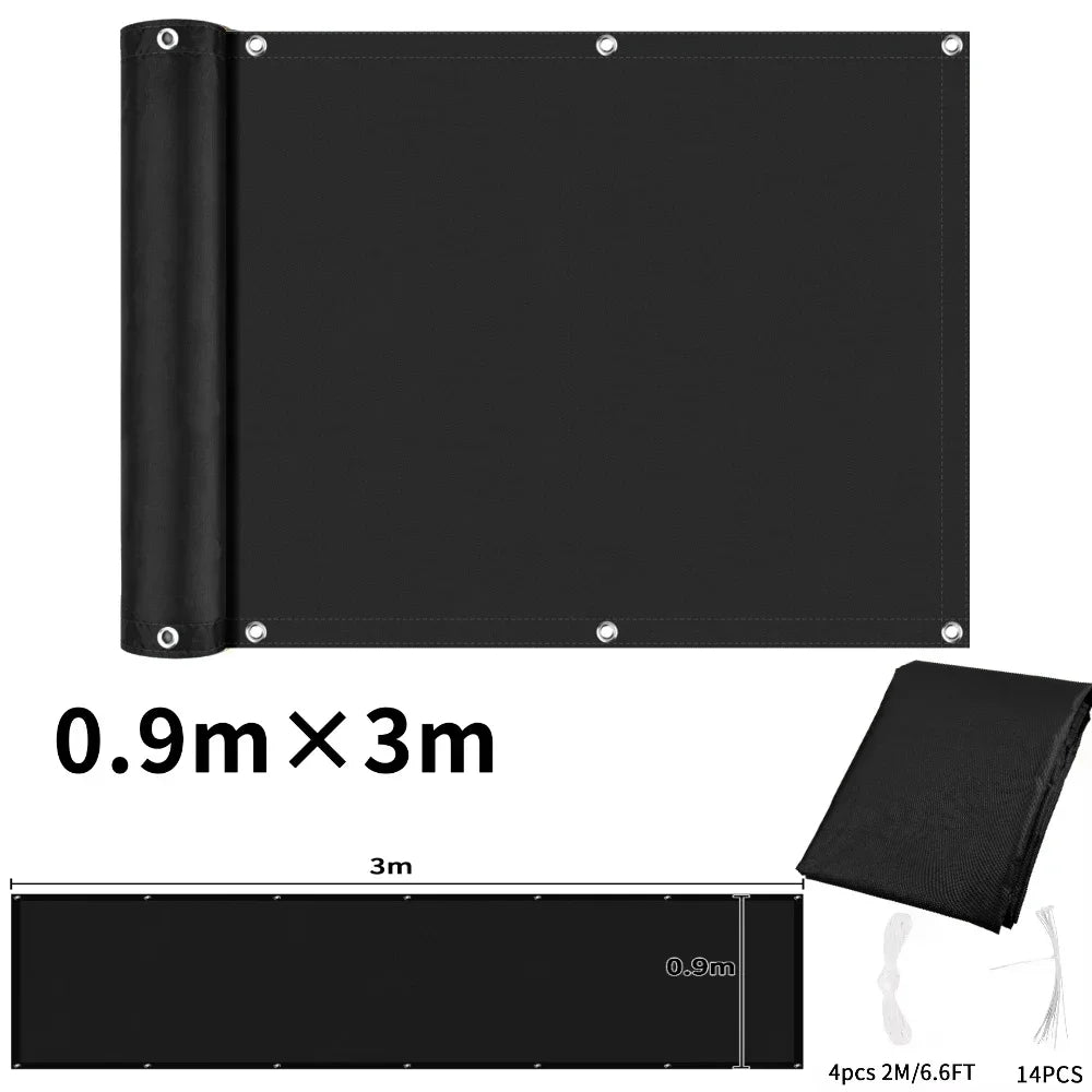Waterproof Balcony Privacy Screen Cover