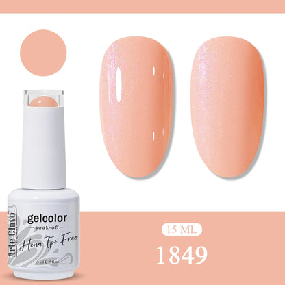 Arte Clavo Orange Gel Nail Polish