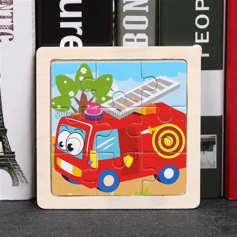 Mini Wooden 3D Puzzle Set for Kids